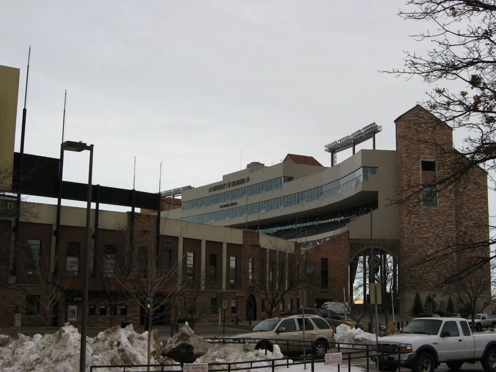 Folsom Field, the University of Colorado's football stadium in Boulder, seen from the stands.