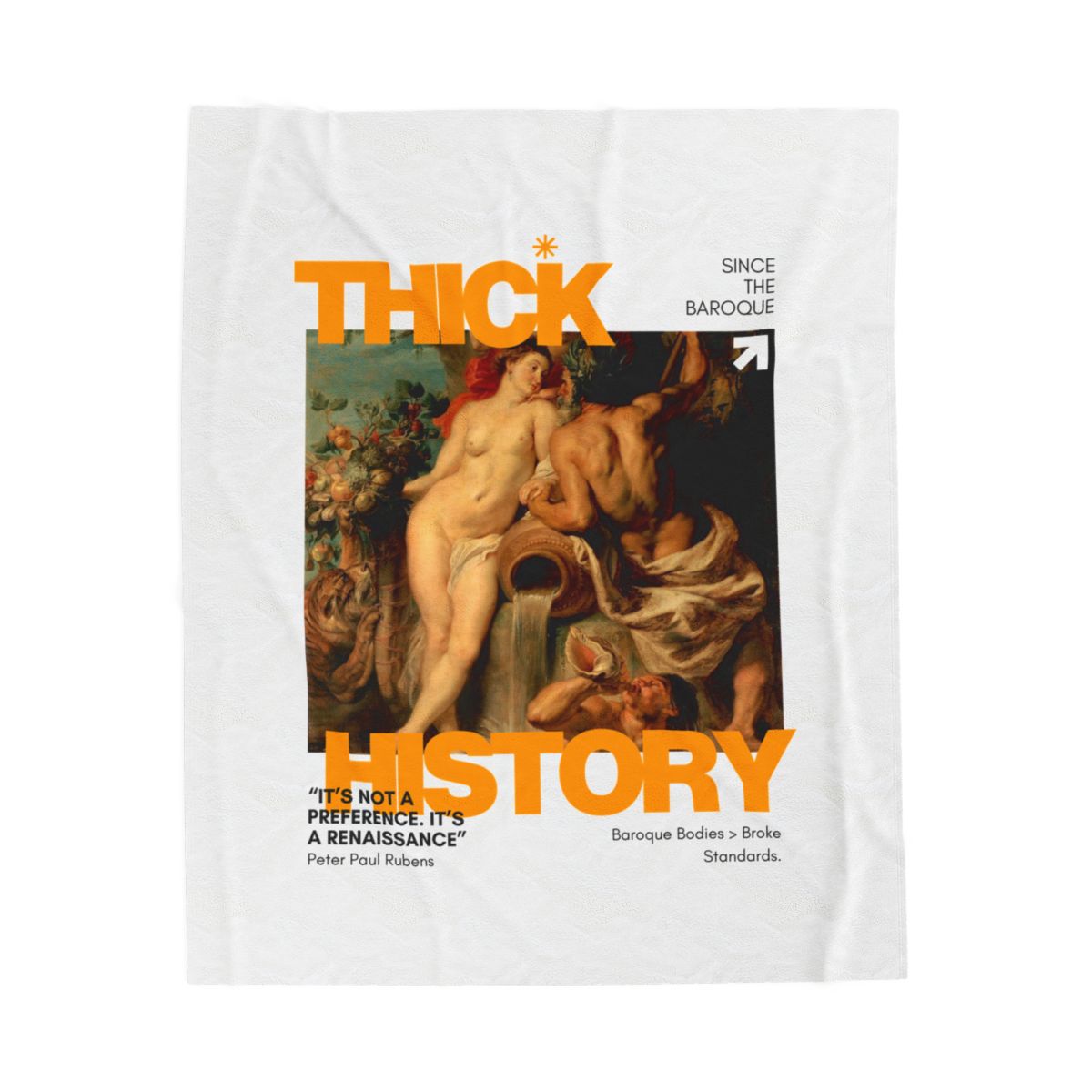 Thick History Velveteen Plush Blanket